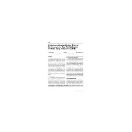 4550 -- Experimental Study of Indoor Thermal Environment for Cold Air ...